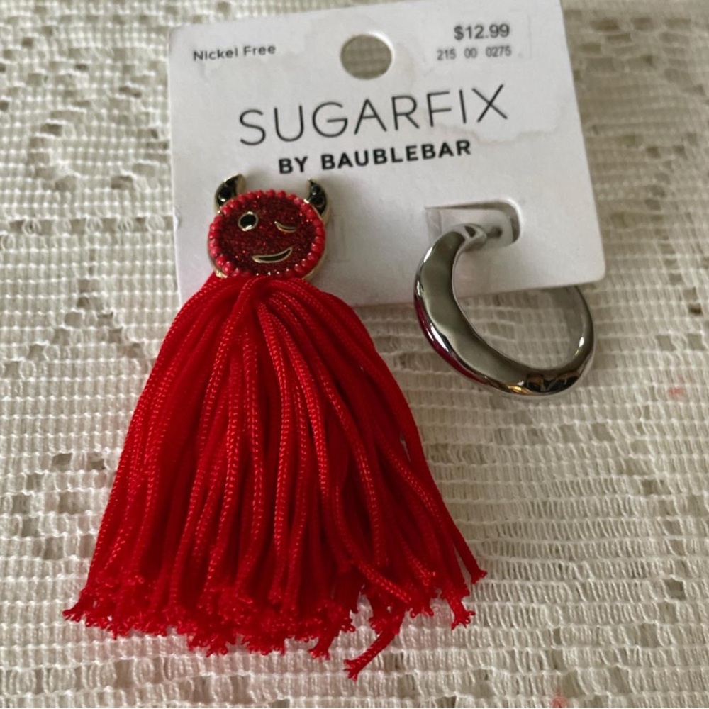 New Never Worn Sugarfix Baublebar Single Nonmatching Earrings - Picture 5 of 5